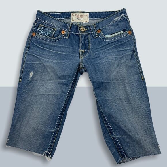 Big Star Jeans Liv Cut Off Low Rise Capris - Picture 1 of 10